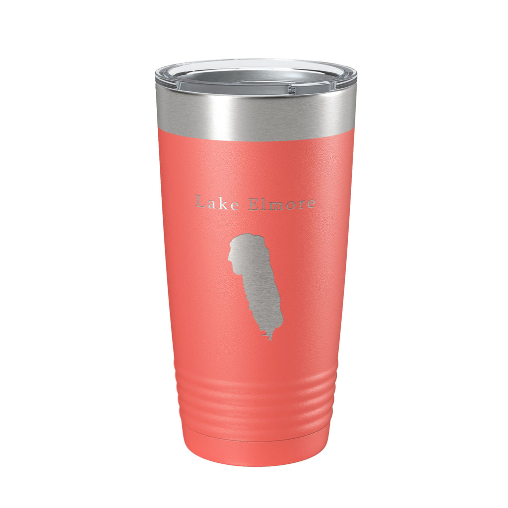 Lake Elmore Map Tumbler Travel Mug Insulated Laser Engraved Coffee Cup Vermont 20 oz