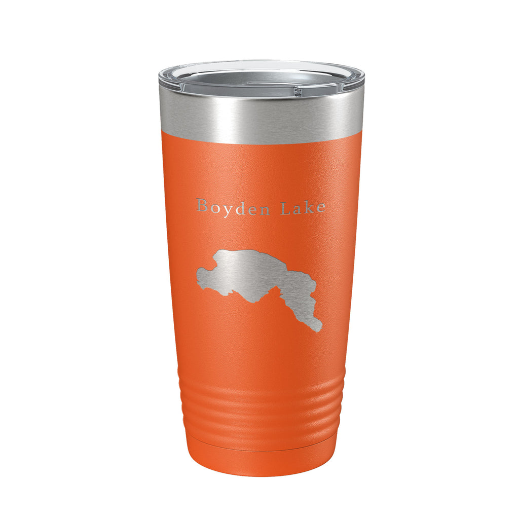 Boyden Lake Map Tumbler Travel Mug Insulated Laser Engraved Coffee Cup Maine 20 oz