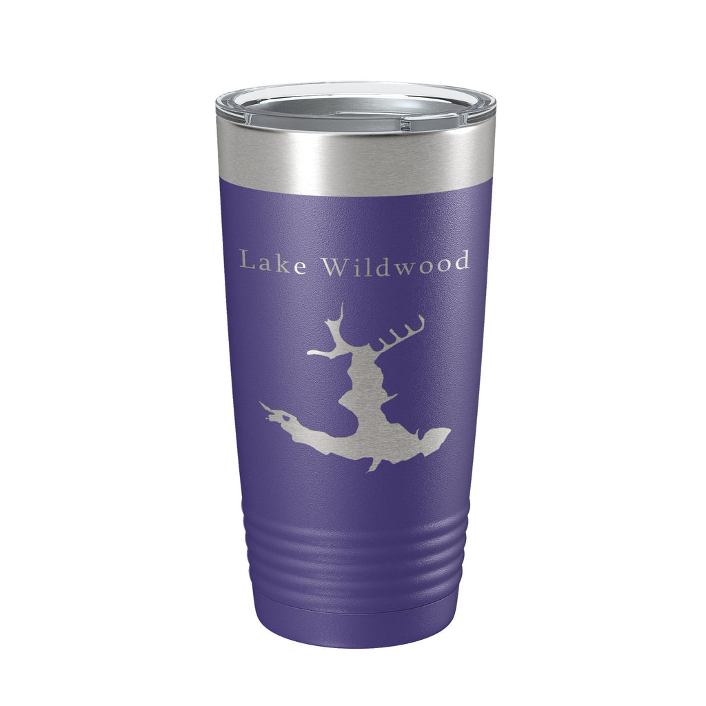 Lake Wildwood Map Tumbler Travel Mug Insulated Laser Engraved Coffee Cup Georgia 20 oz