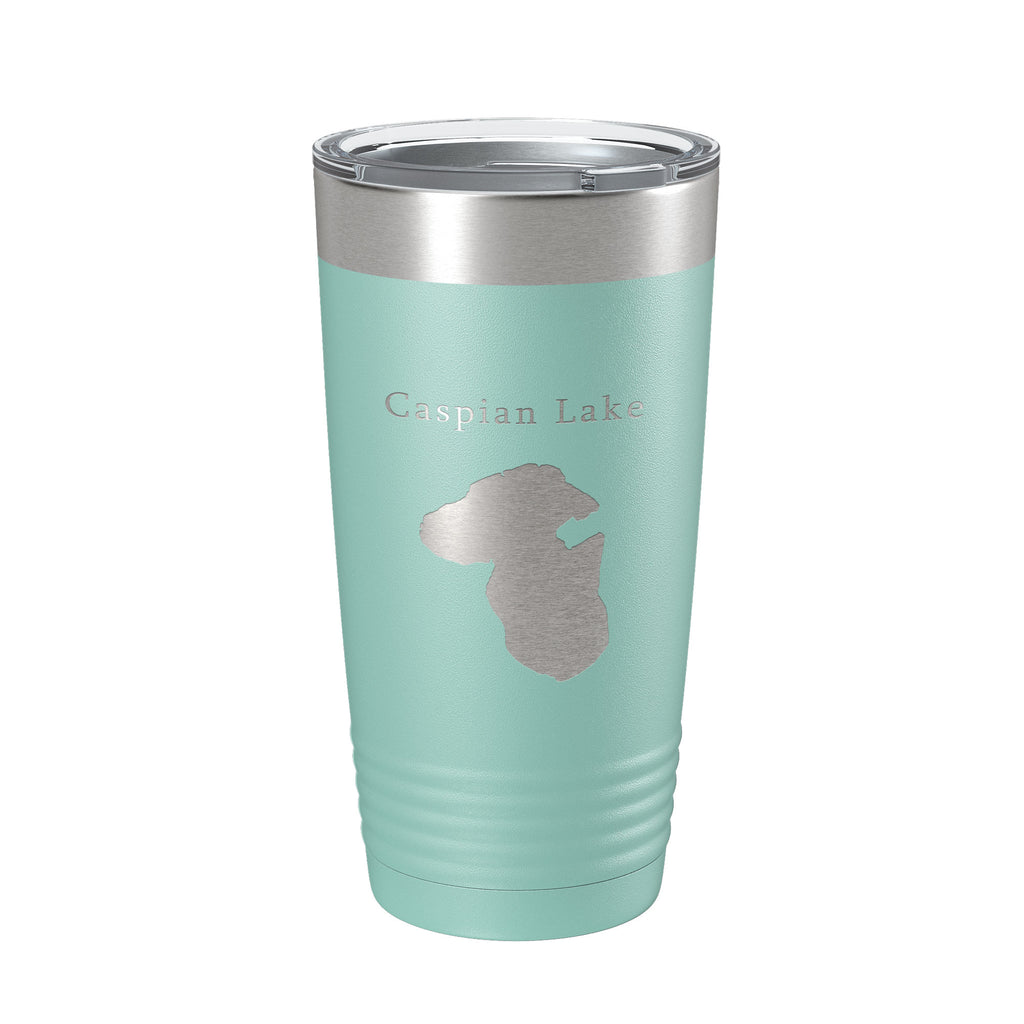 Caspian Lake Map Tumbler Travel Mug Insulated Laser Engraved Coffee Cup Vermont 20 oz