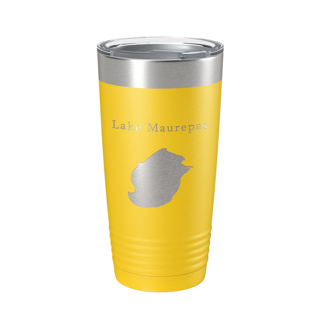 Lake Maurepas Map Tumbler Travel Mug Insulated Laser Engraved Coffee Cup Louisiana 20 oz