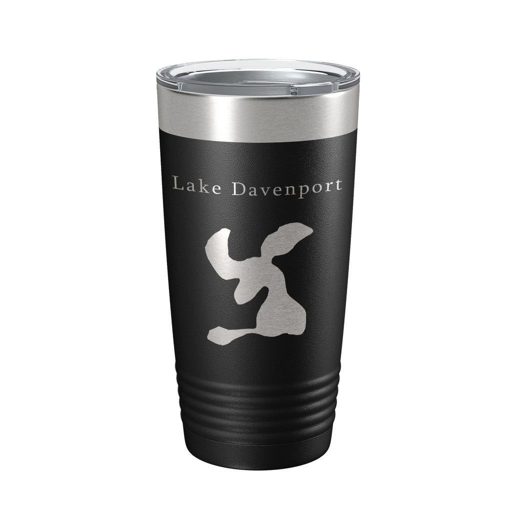 Lake Davenport Map Tumbler Travel Mug Insulated Laser Engraved Coffee Cup Florida 20 oz
