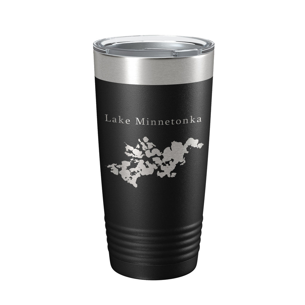 Lake Minnetonka Map Tumbler Travel Mug Insulated Laser Engraved Coffee Cup Minnesota 20 oz