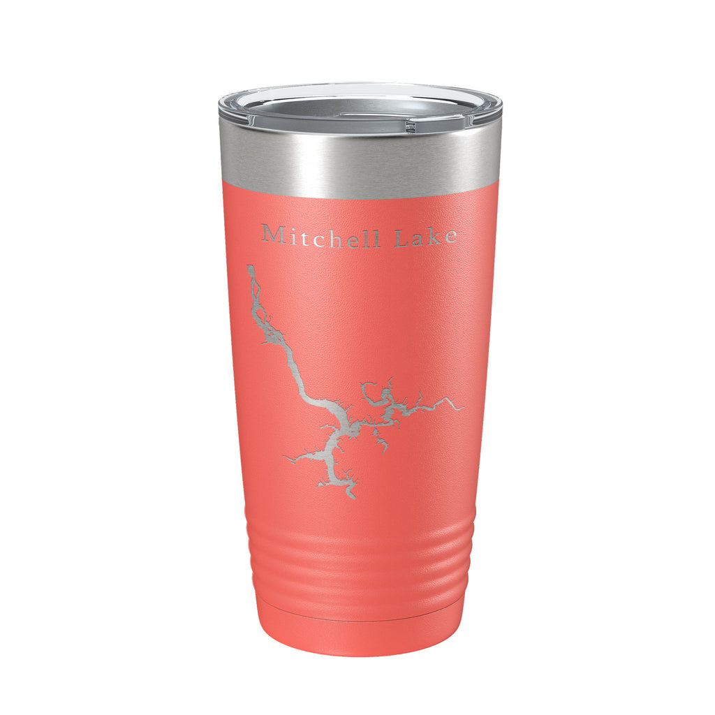 alabama travel coffee mug Mitchell Lake Map Tumbler Travel Mug Insulated Laser Engraved Coffee C –  CarveBright