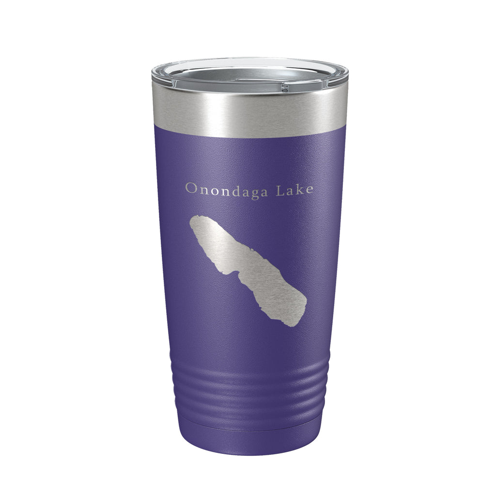 Onondaga Lake Map Tumbler Travel Mug Insulated Laser Engraved Coffee Cup Syracuse New York 20 oz