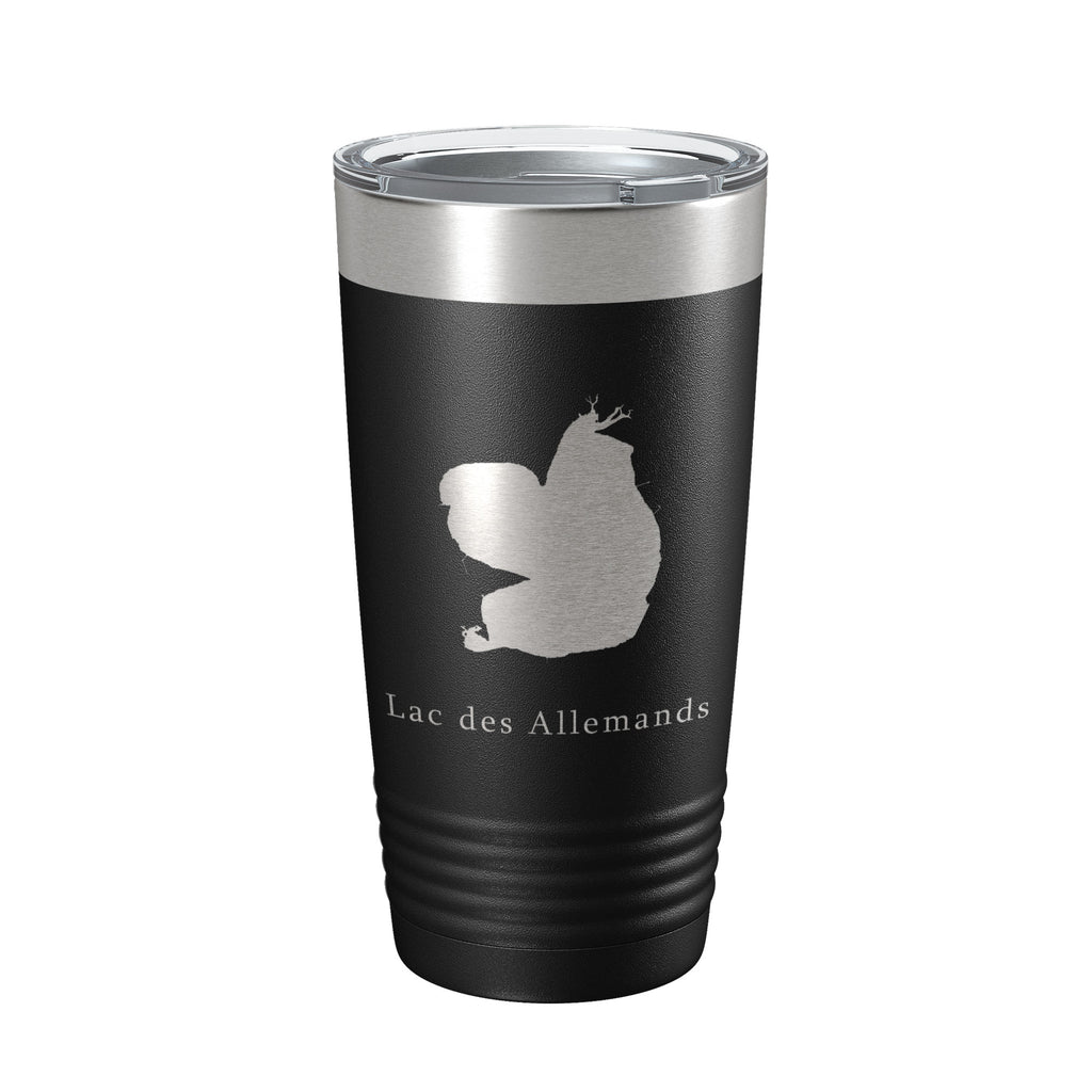 Lac des Allemands Tumbler Lake Map Travel Mug Insulated Laser Engraved Coffee Cup Louisiana 20 oz