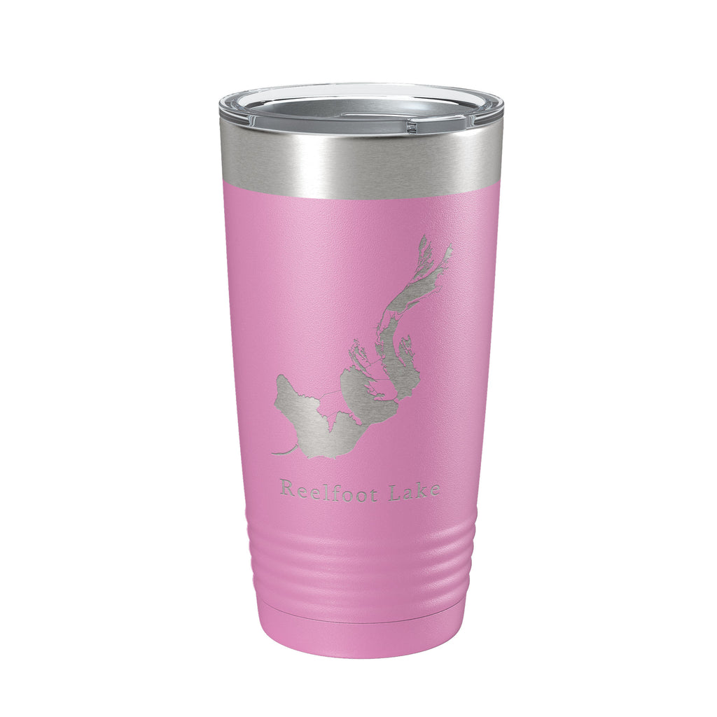 Reelfoot Lake Map Tumbler Travel Mug Insulated Laser Engraved Coffee Cup Tennessee Kentucky 20 oz