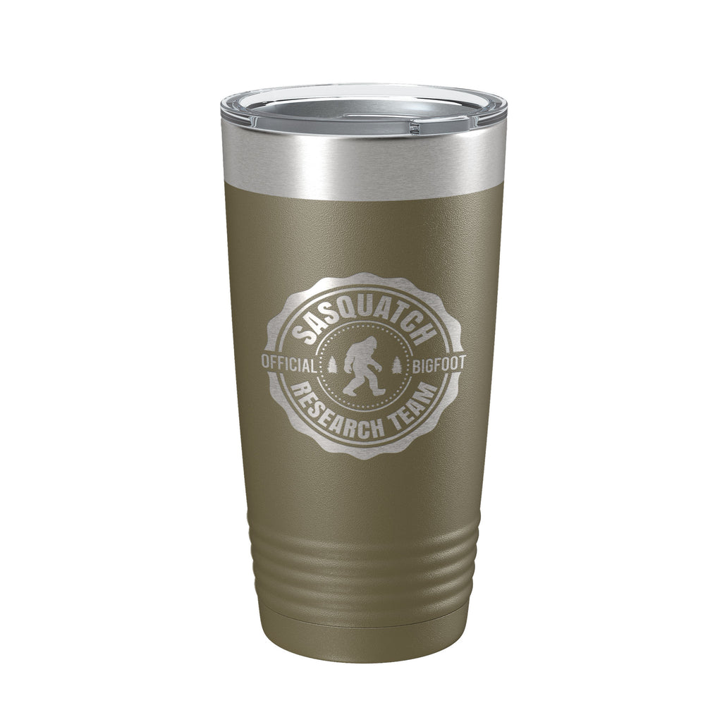 Sasquatch Tumbler Bigfoot Research Team Travel Mug Gift Camping Outdoors Insulated Laser Engraved Coffee Cup 20 oz