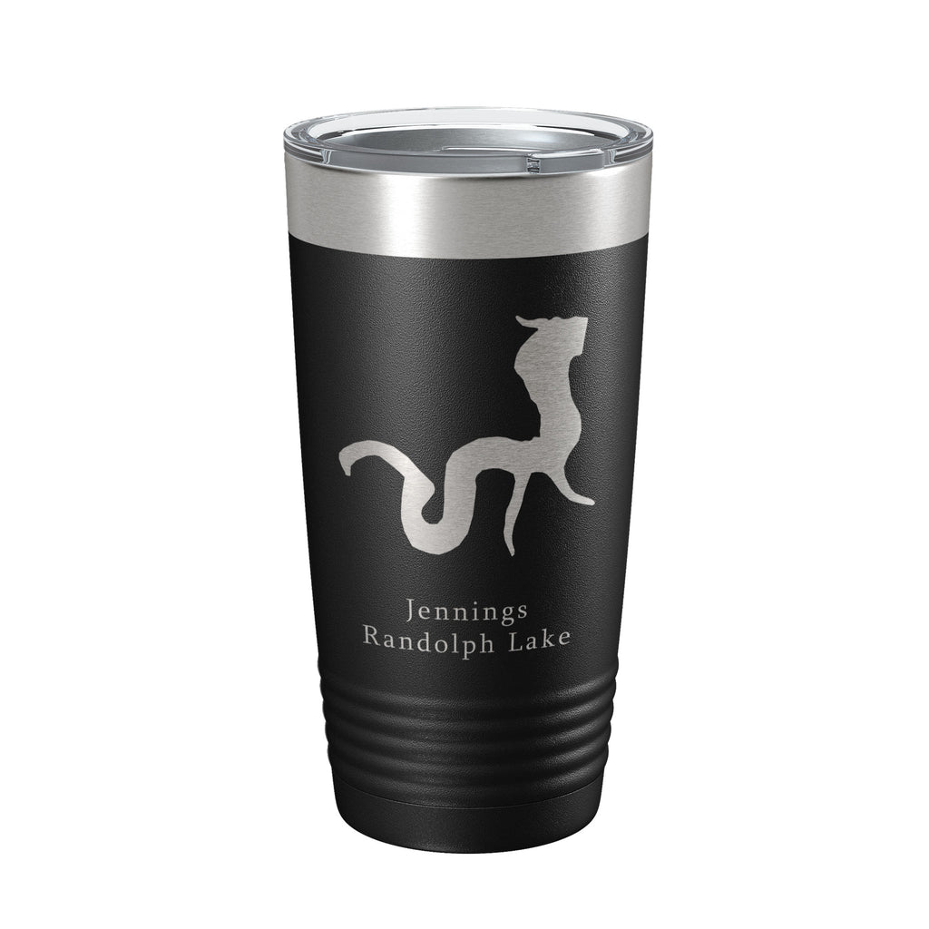 Jennings Randolph Lake Map Tumbler Travel Mug Insulated Laser Engraved Coffee Cup Maryland 20 oz