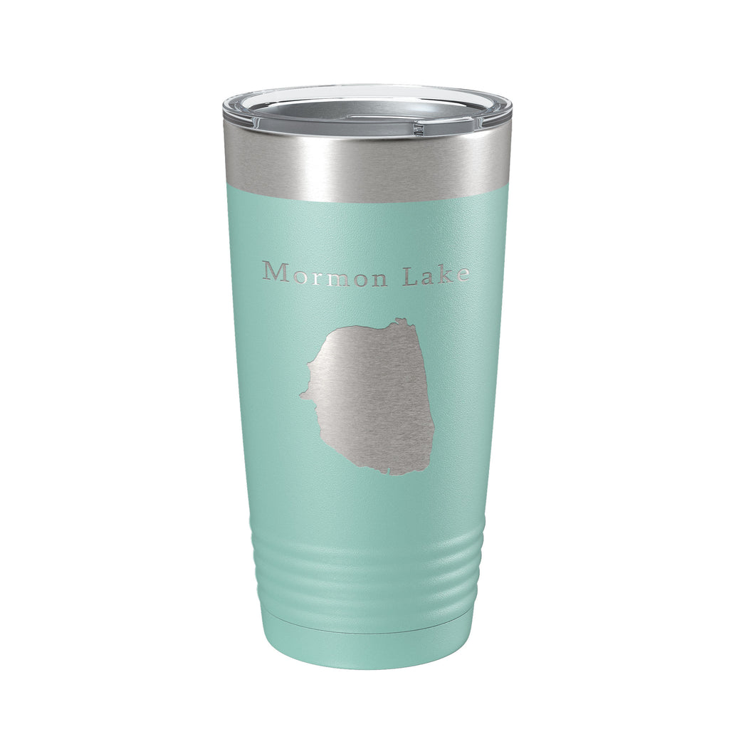 Mormon Lake Map Tumbler Travel Mug Insulated Laser Engraved Coffee Cup Arizona 20 oz