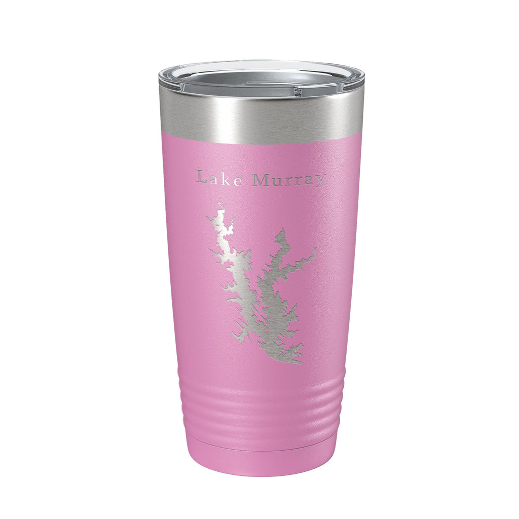 Lake Murray Map Tumbler Travel Mug Insulated Laser Engraved Coffee Cup Oklahoma 20 oz