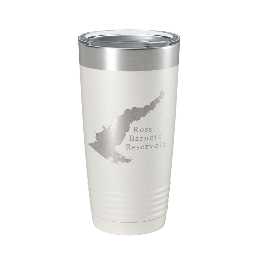 Ross R Barnett Reservoir The Rez Tumbler Lake Map Travel Mug Insulated Laser Engraved Coffee Cup Mississippi 20 oz