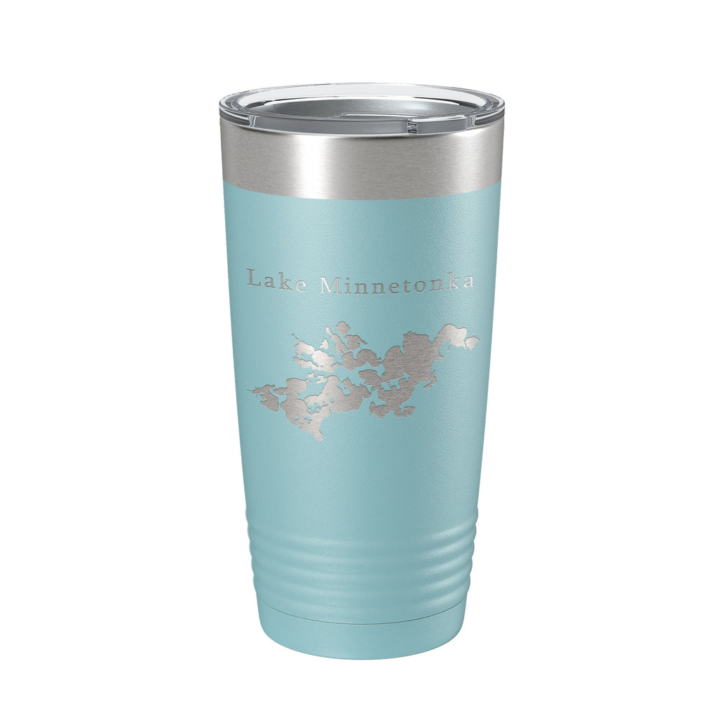 Lake Minnetonka Map Tumbler Travel Mug Insulated Laser Engraved Coffee Cup Minnesota 20 oz