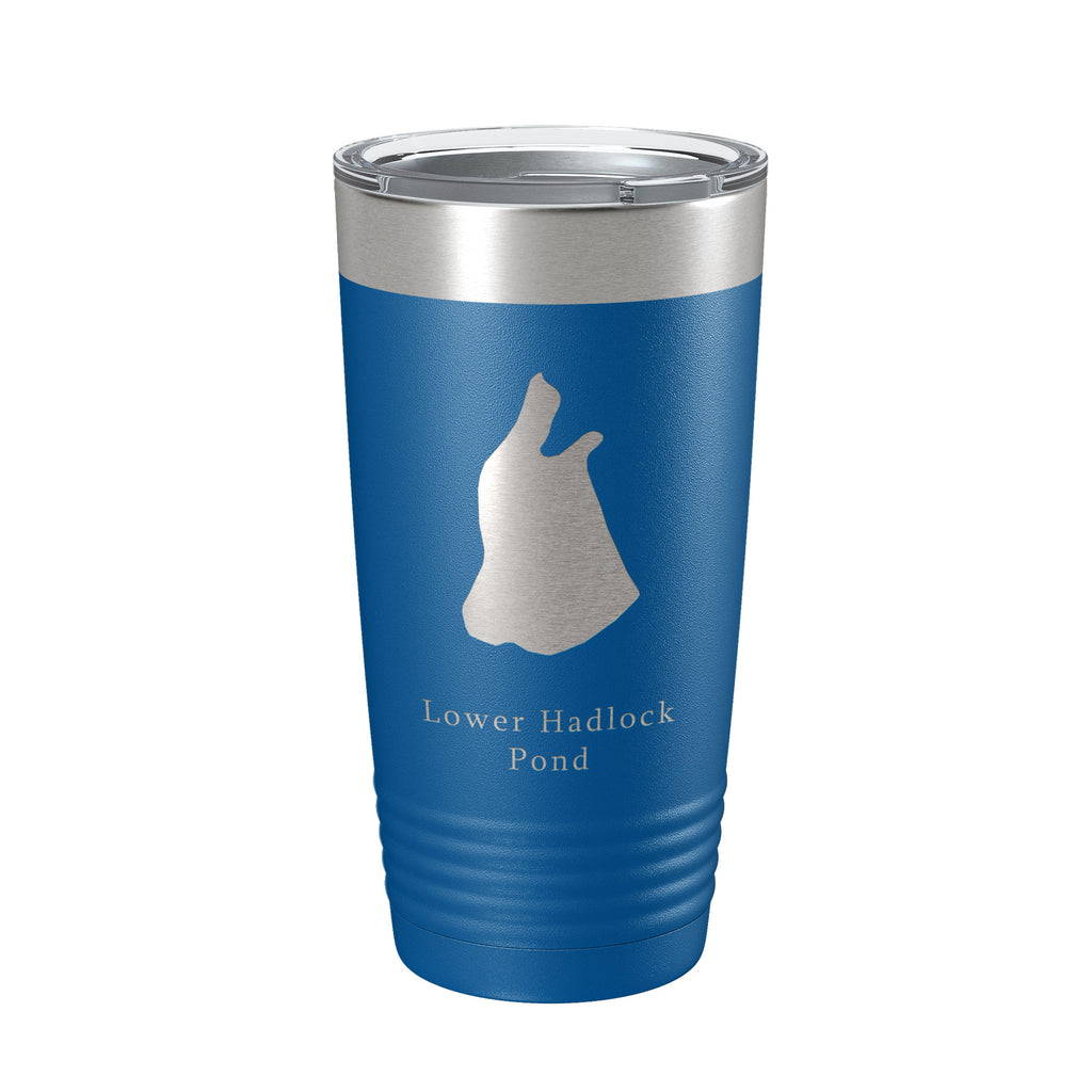 Lower Hadlock Pond Tumbler Lake Map Travel Mug Insulated Laser Engraved Coffee Cup Acadia Maine 20 oz