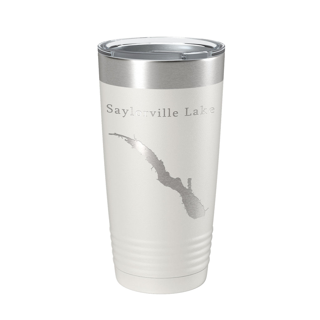 Saylorville Lake Map Tumbler Travel Mug Insulated Laser Engraved Coffee Cup Des Moines Iowa 20 oz