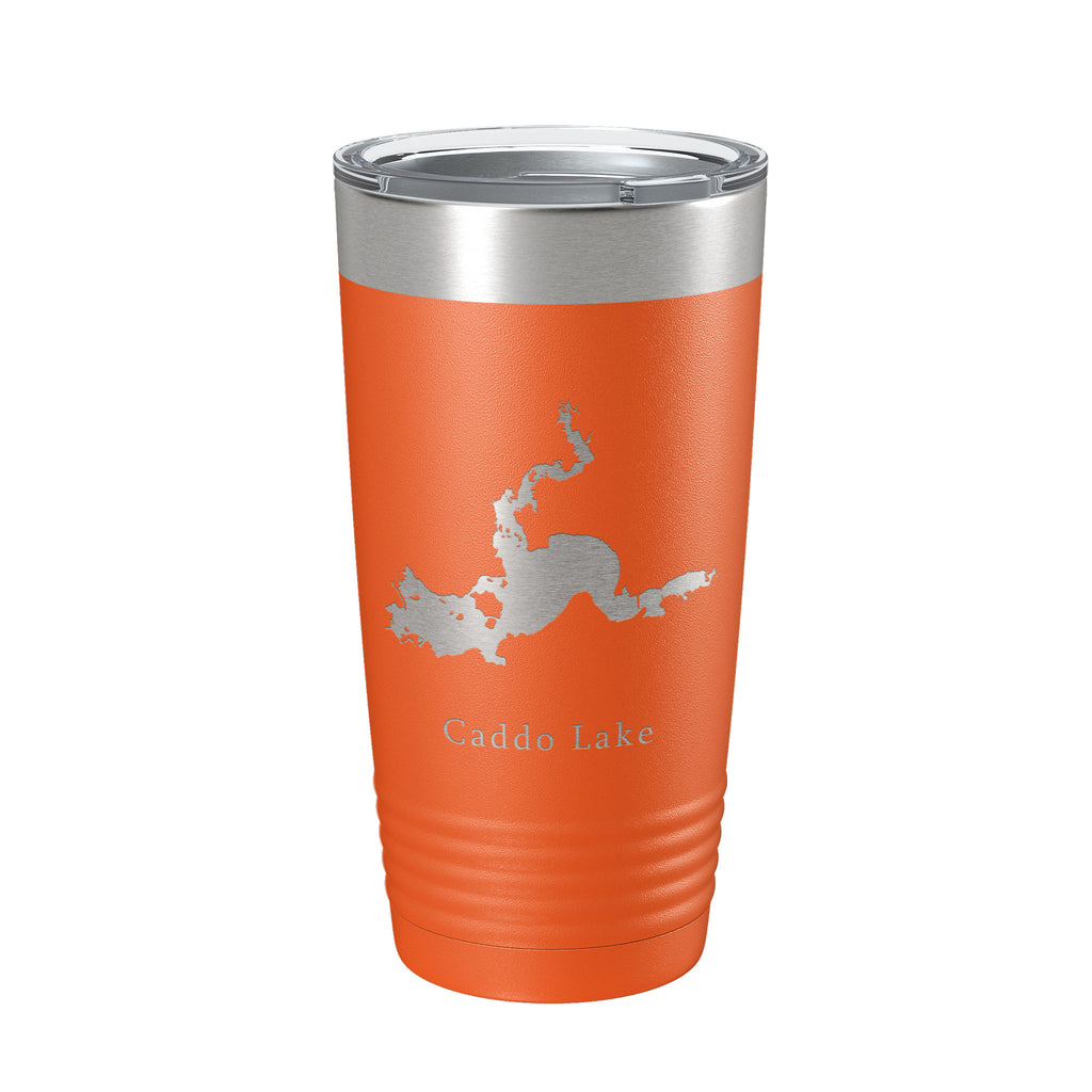 Caddo Lake Map Tumbler Travel Mug Insulated Laser Engraved Coffee Cup Louisiana Texas 20 oz