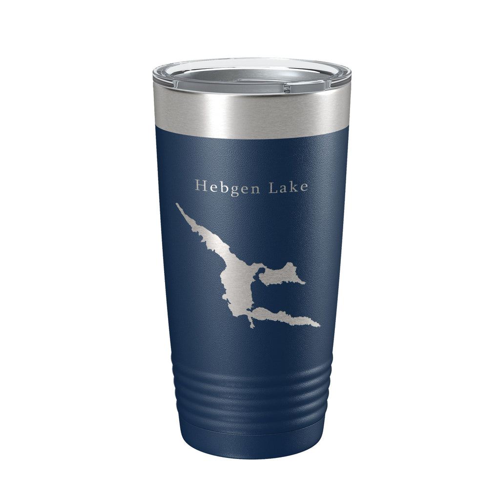 Hebgen Lake Map Tumbler Travel Mug Insulated Laser Engraved Coffee Cup Montana 20 oz