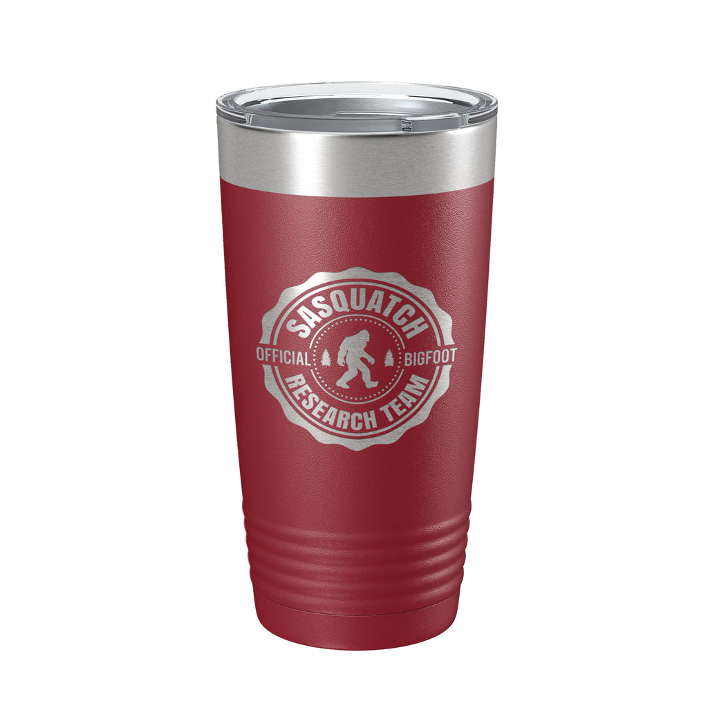 Sasquatch Tumbler Bigfoot Research Team Travel Mug Gift Camping Outdoors Insulated Laser Engraved Coffee Cup 20 oz