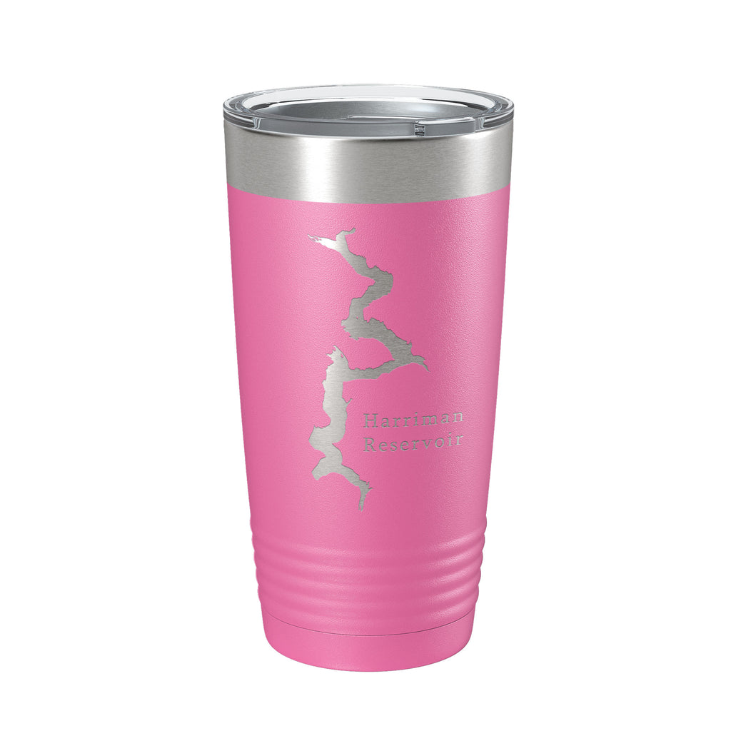 Harriman Reservoir Lake Map Tumbler Travel Mug Insulated Laser Engraved Coffee Cup Whitingham Vermont 20 oz