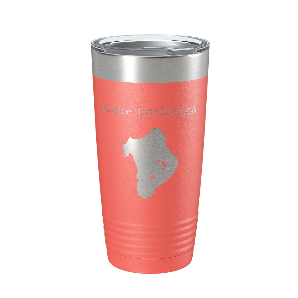 Lake Istokpoga Map Tumbler Travel Mug Insulated Laser Engraved Coffee Cup Florida 20 oz