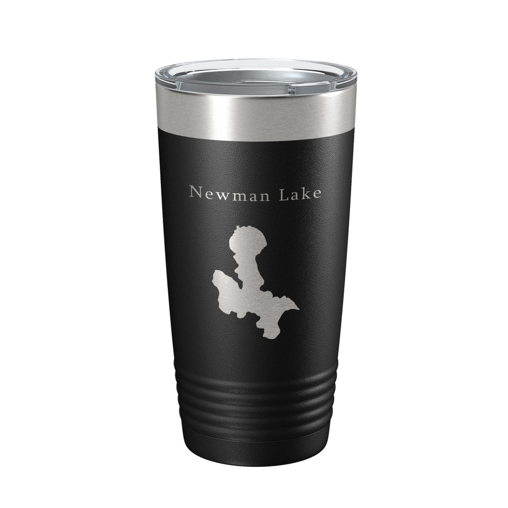 Newman Lake Map Tumbler Travel Mug Insulated Laser Engraved Coffee Cup Washington 20 oz
