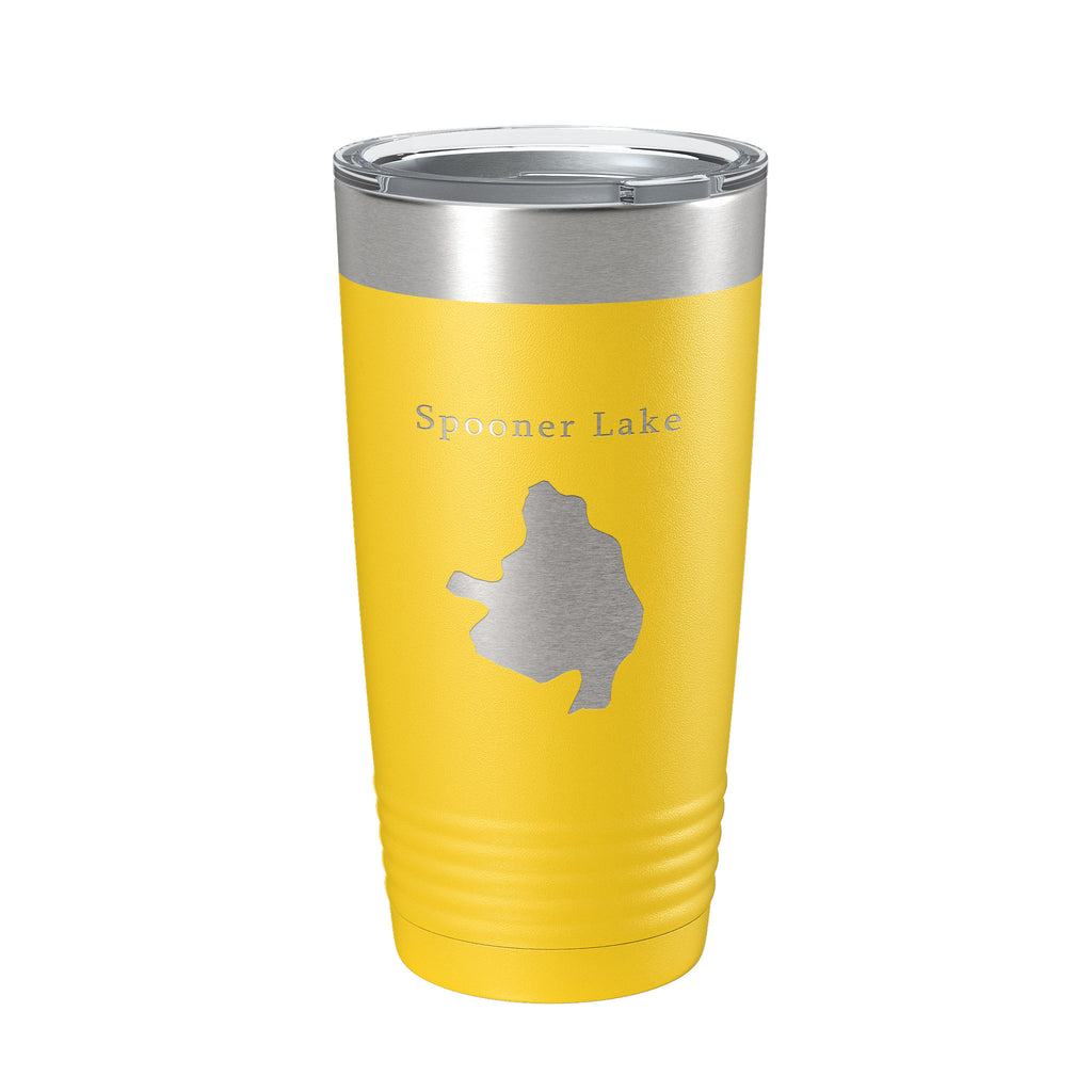 Spooner Lake Map Tumbler Travel Mug Insulated Laser Engraved Coffee Cup Nevada 20 oz