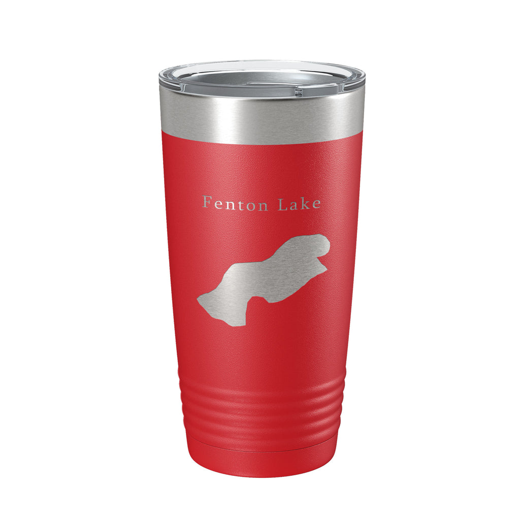 Fenton Lake Map Tumbler Travel Mug Insulated Laser Engraved Coffee Cup New Mexico 20 oz