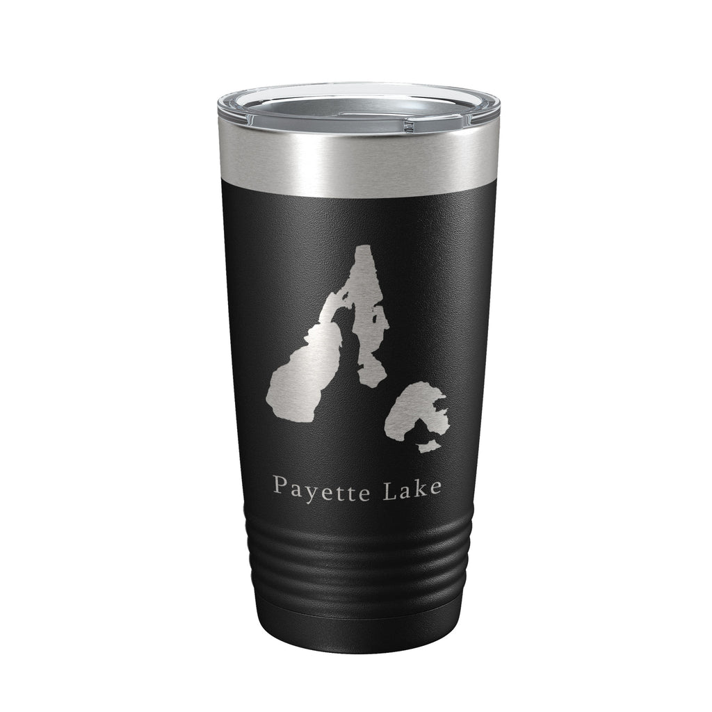 Payette Lake Map Tumbler Travel Mug Insulated Laser Engraved Coffee Cup Idaho 20 oz