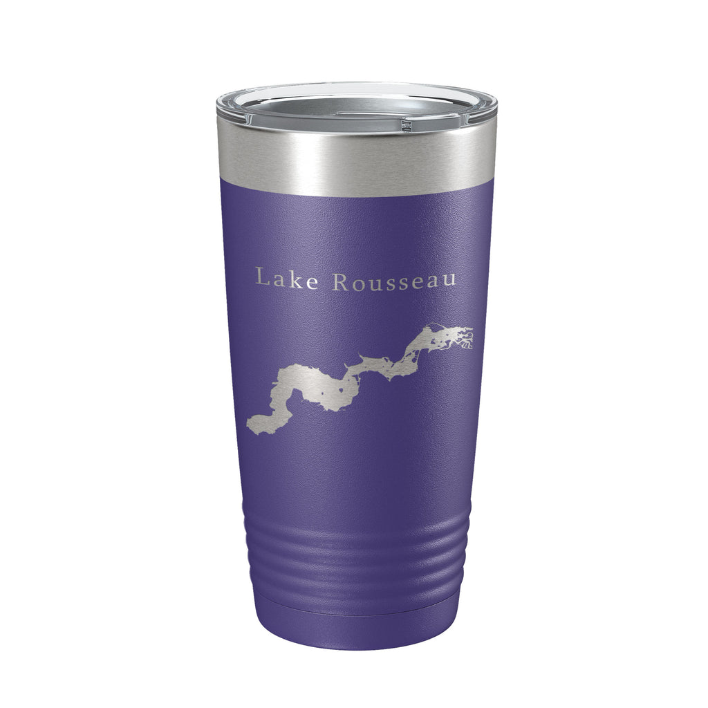 Lake Rousseau Map Tumbler Travel Mug Insulated Laser Engraved Coffee Cup Florida 20 oz