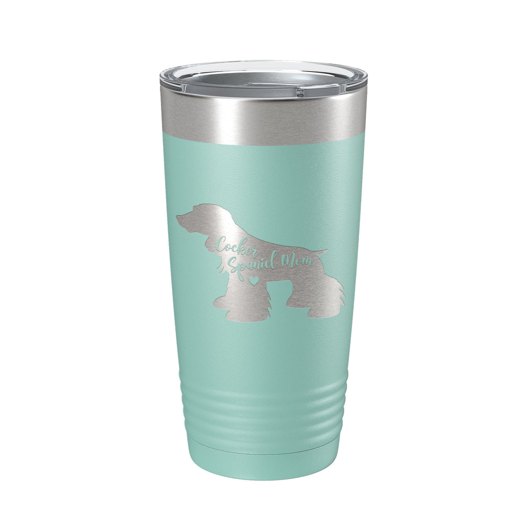 Cocker Spaniel Mom Tumbler Dog Travel Mug Gift Insulated Laser Engraved Coffee Cup 20 oz