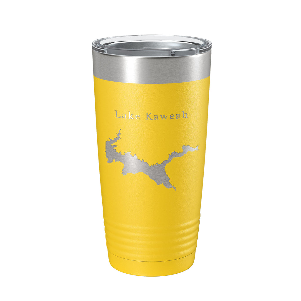 Lake Kaweah Map Tumbler Travel Mug Insulated Laser Engraved Coffee Cup California 20 oz