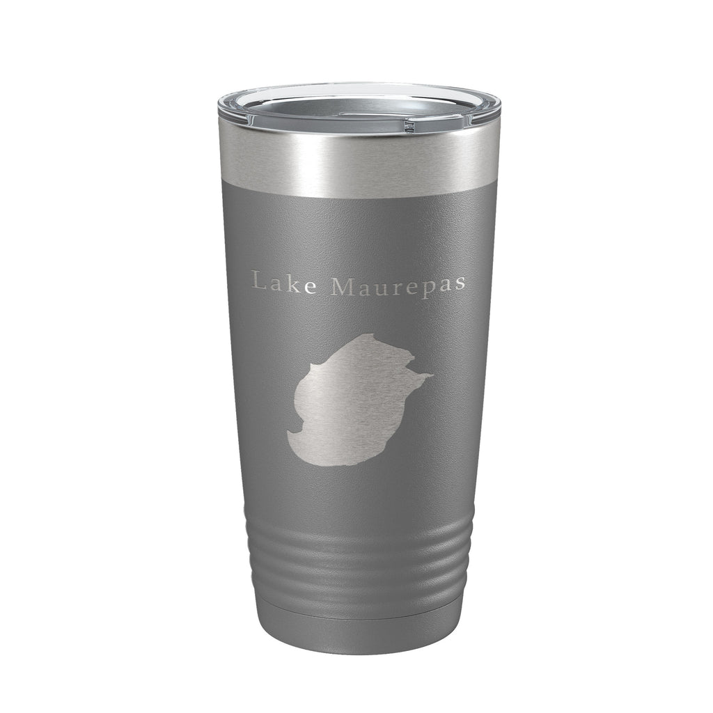 Lake Maurepas Map Tumbler Travel Mug Insulated Laser Engraved Coffee Cup Louisiana 20 oz