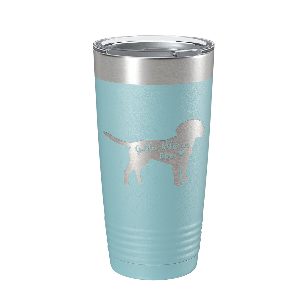 Golden Retriever Mom Tumbler Dog Travel Mug Gift Insulated Laser Engraved Coffee Cup 20 oz