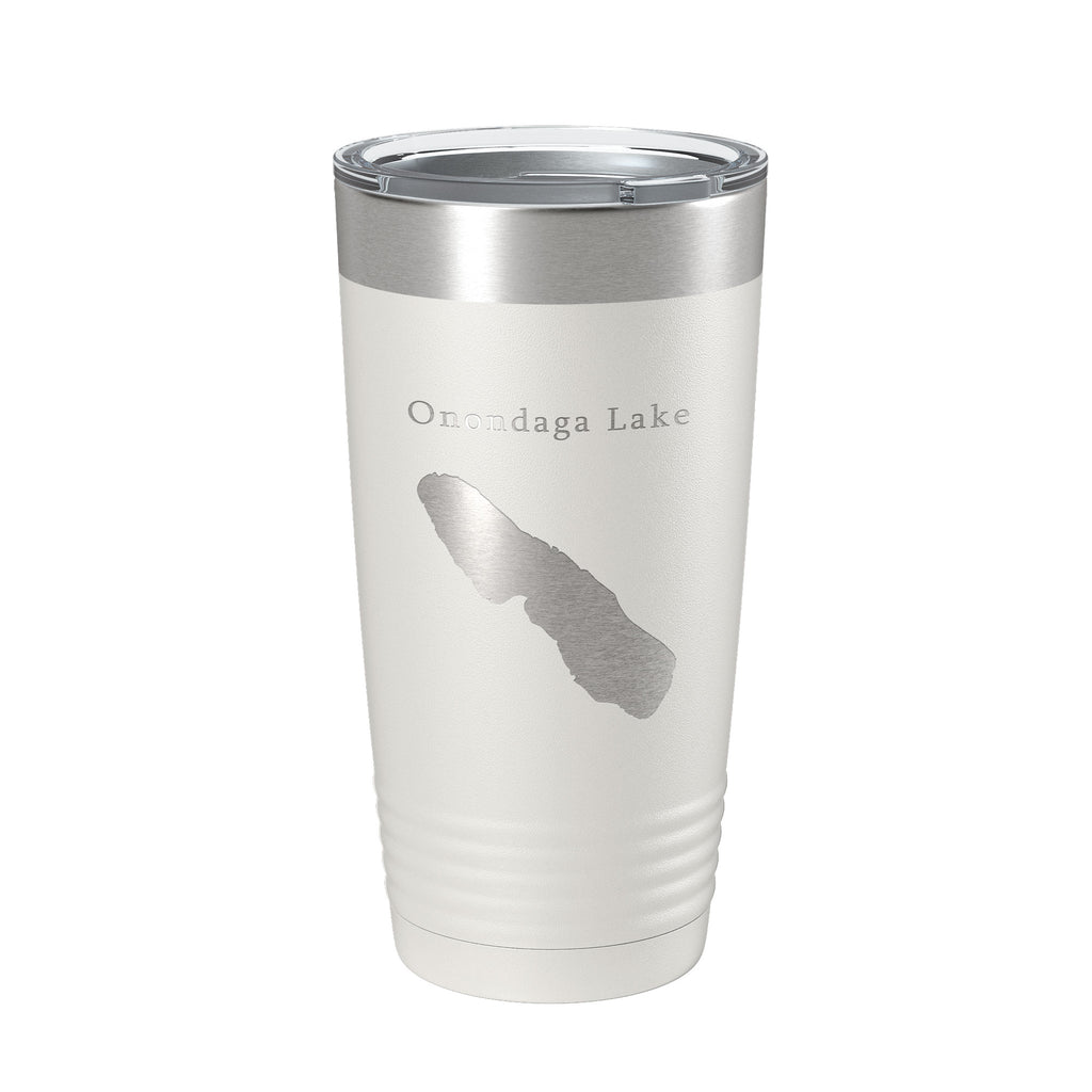 Onondaga Lake Map Tumbler Travel Mug Insulated Laser Engraved Coffee Cup Syracuse New York 20 oz