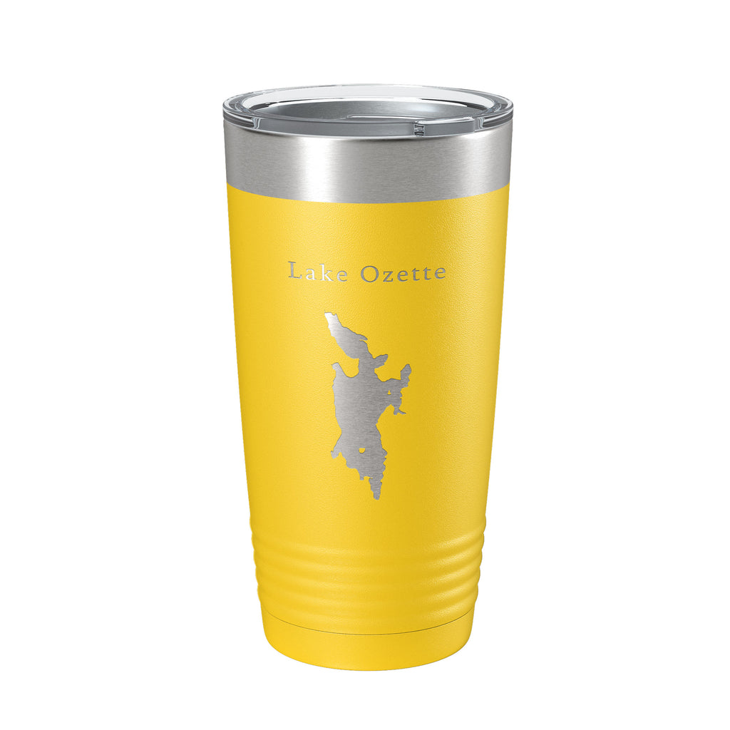 Lake Ozette Map Tumbler Travel Mug Insulated Laser Engraved Coffee Cup Washington 20 oz