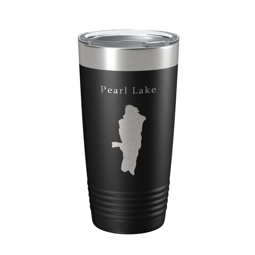 Pearl Lake Map Tumbler Travel Mug Insulated Laser Engraved Coffee Cup Colorado 20 oz