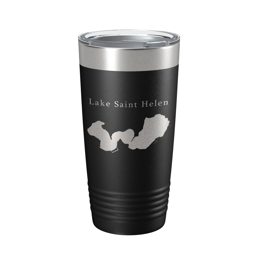 Lake Saint Helen Map Tumbler Travel Mug Insulated Laser Engraved Coffee Cup Michigan 20 oz