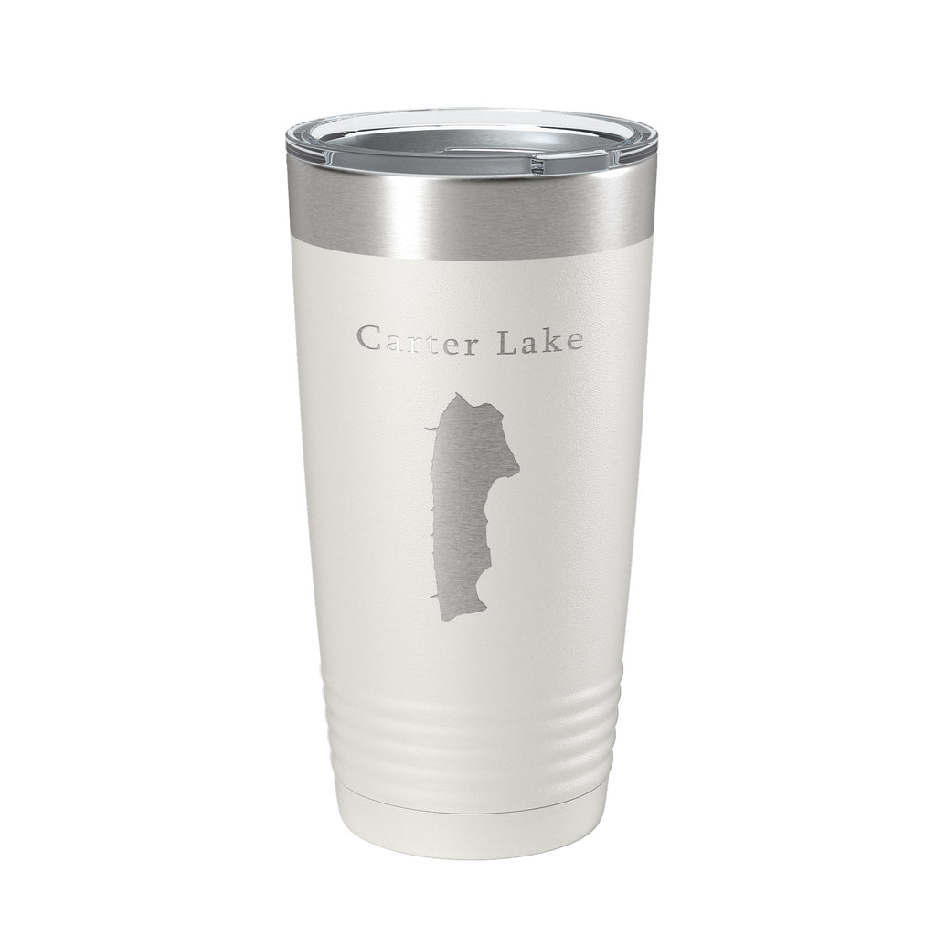 Carter Lake Map Tumbler Travel Mug Insulated Laser Engraved Coffee Cup Colorado 20 oz