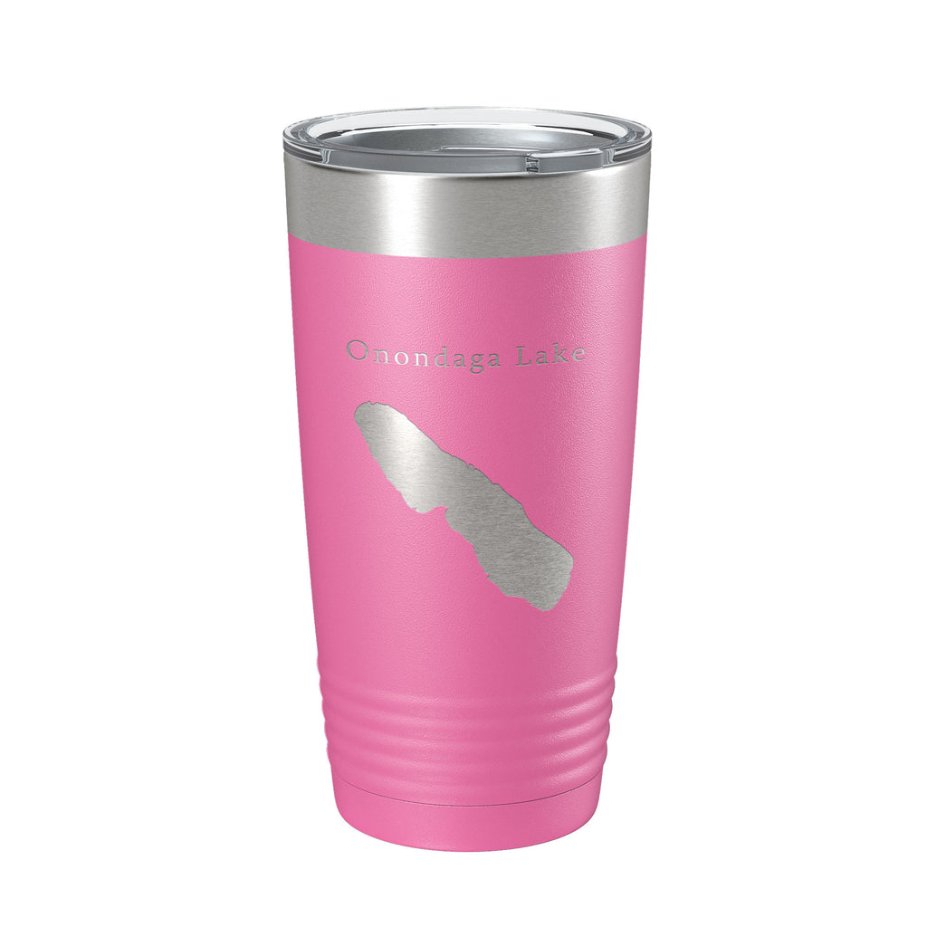 Onondaga Lake Map Tumbler Travel Mug Insulated Laser Engraved Coffee Cup Syracuse New York 20 oz