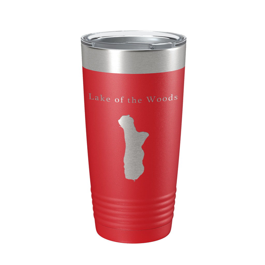 Lake of the Woods Map Tumbler Travel Mug Insulated Laser Engraved Coffee Cup Oregon 20 oz