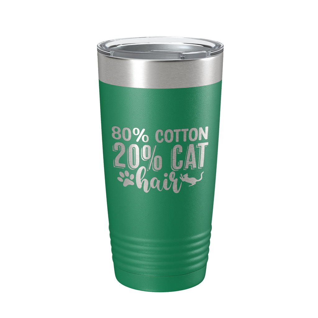 Cat Hair Joke Tumbler Funny Cat Lover Gift Travel Mug Insulated Laser Engraved Coffee Cup 20 oz