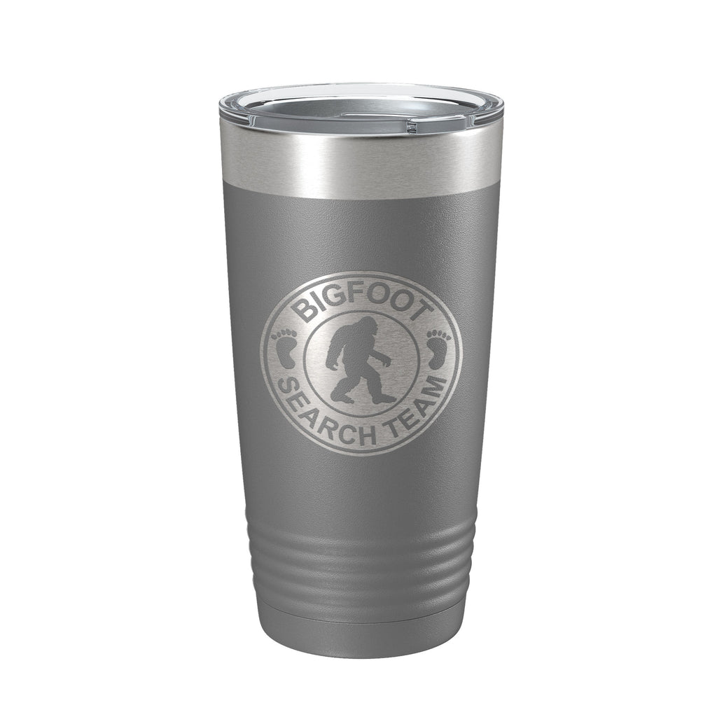 Bigfoot Tumbler Sasquatch Search Team Travel Mug Insulated Laser Engraved Coffee Cup Outdoorsman Gift 20 oz
