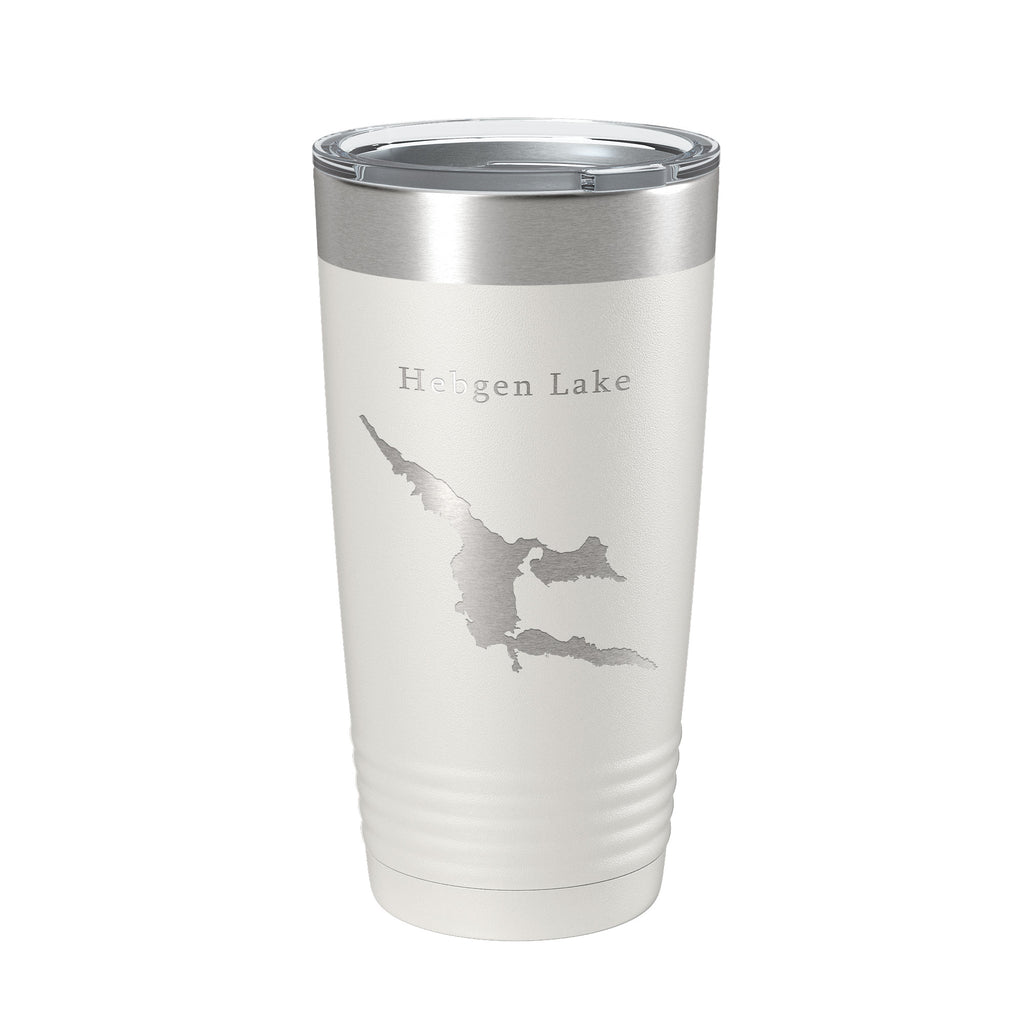 Hebgen Lake Map Tumbler Travel Mug Insulated Laser Engraved Coffee Cup Montana 20 oz