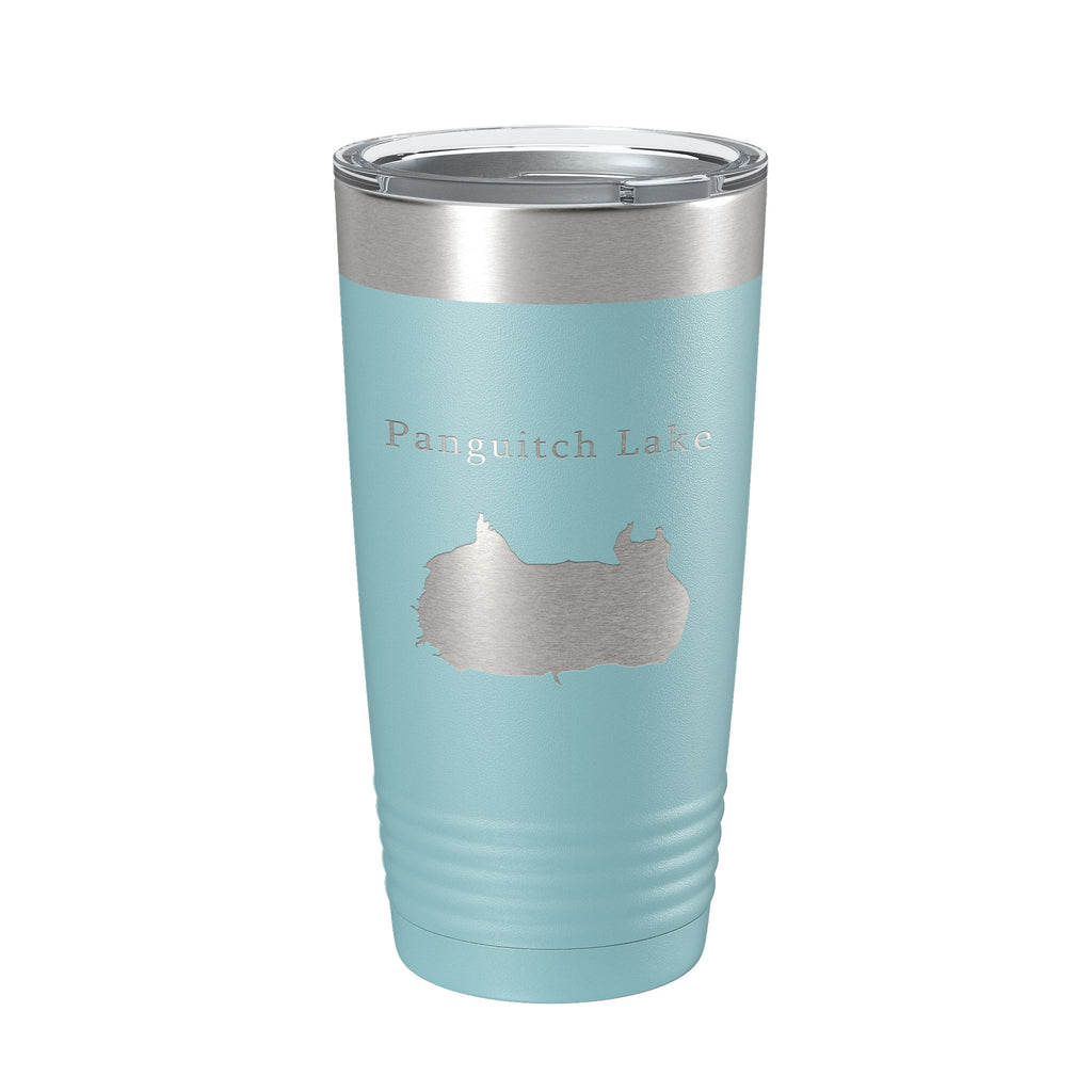 Panguitch Lake Map Tumbler Travel Mug Insulated Laser Engraved Coffee Cup Utah 20 oz