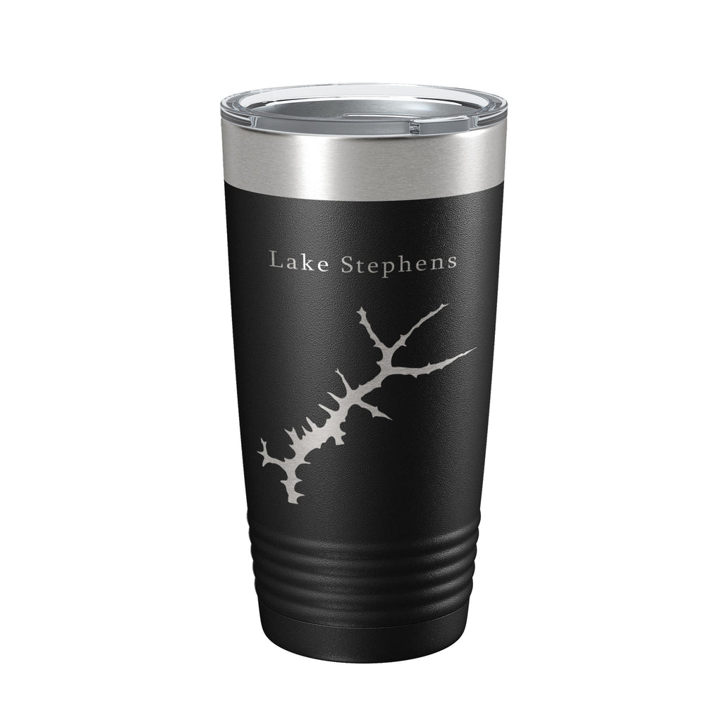 Lake Stephens Map Tumbler Travel Mug Insulated Laser Engraved Coffee Cup West Virginia 20 oz