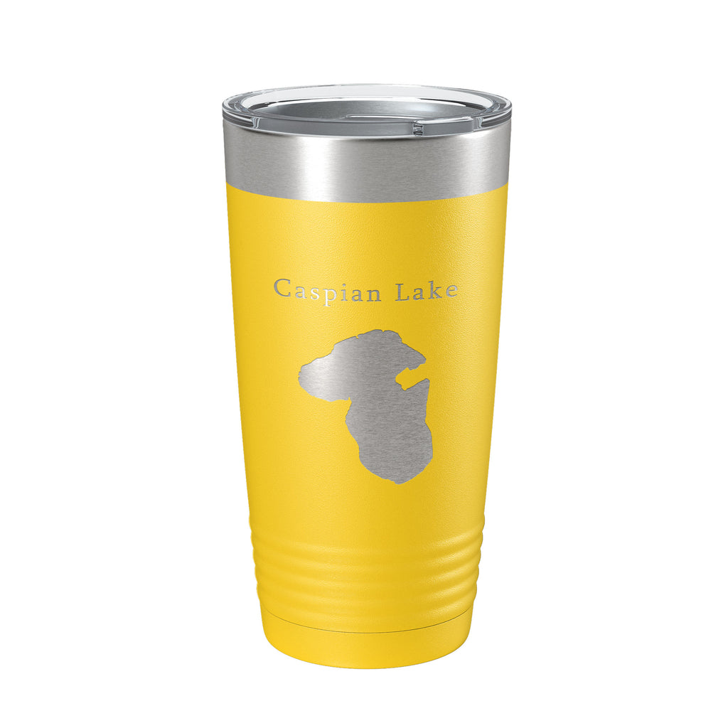 Caspian Lake Map Tumbler Travel Mug Insulated Laser Engraved Coffee Cup Vermont 20 oz