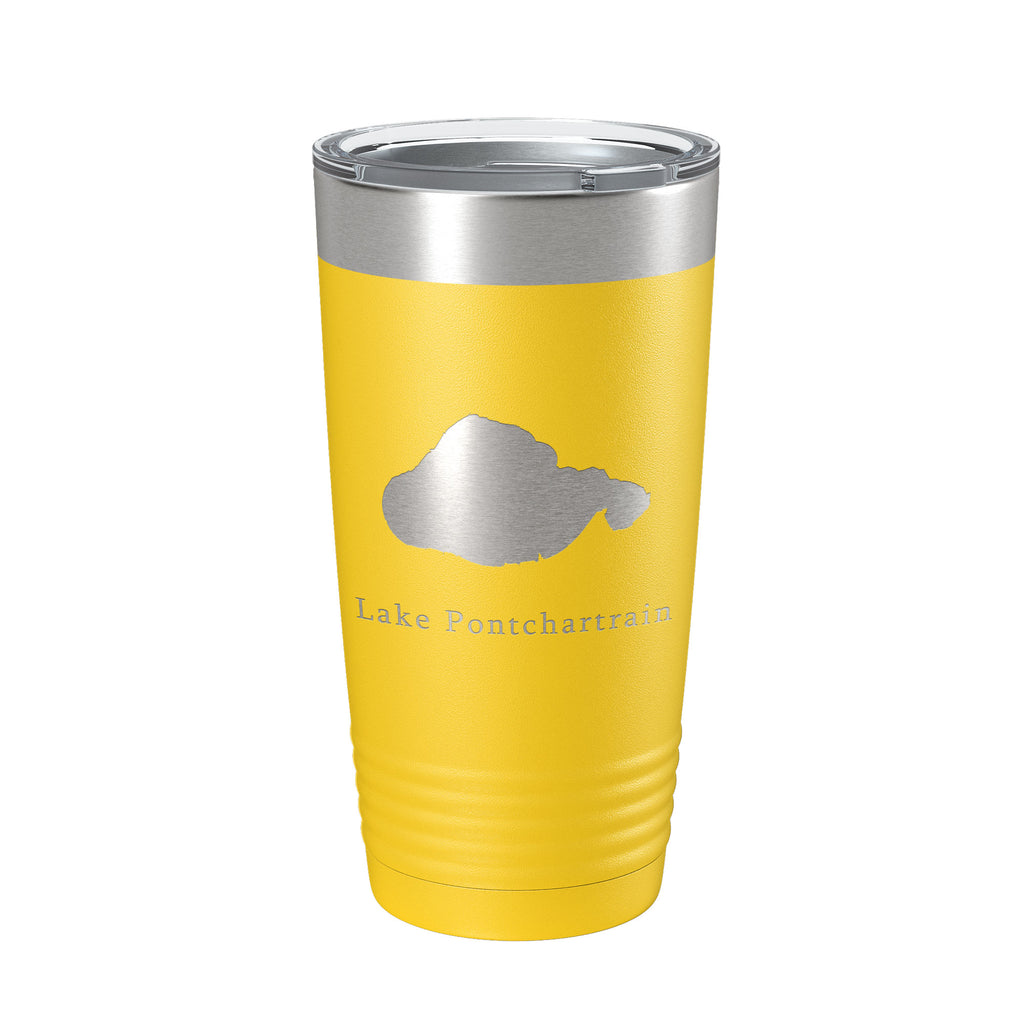 Lake Pontchartrain Map Tumbler Travel Mug Insulated Laser Engraved Coffee Cup New Orleans, Louisiana 20 oz
