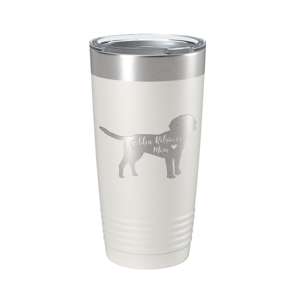 Golden Retriever Mom Tumbler Dog Travel Mug Gift Insulated Laser Engraved Coffee Cup 20 oz