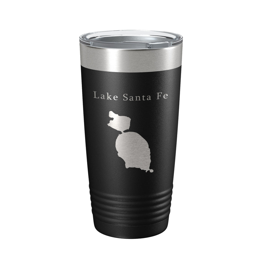 Lake Santa Fe Map Tumbler Travel Mug Insulated Laser Engraved Coffee Cup Florida 20 oz