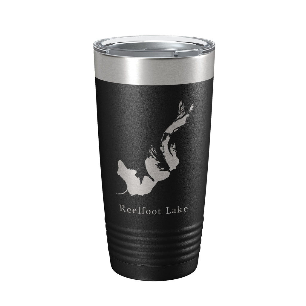 Reelfoot Lake Map Tumbler Travel Mug Insulated Laser Engraved Coffee Cup Tennessee Kentucky 20 oz